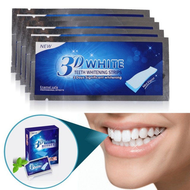 Отбеливающие полоски для зубов 3D White teeth whitening strips