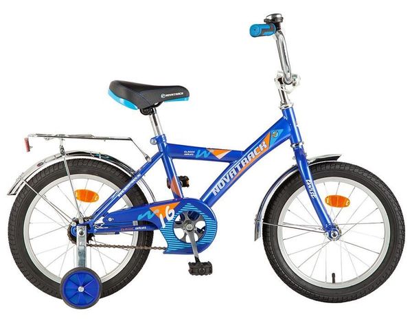 Велосипед NOVATRACK 14&quot; TWIST, синий, тормоз нож, крылья цвет, багажник хром. #117033
