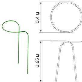 Комплект Агро Подставка под куст (1 полудуга) малая.