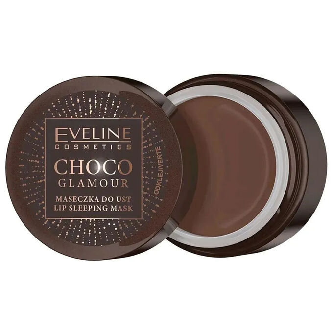 EVELINE CHOCO GLAMOUR Интенсивно регенерирующая ночная маска для губ 12мл (*30)