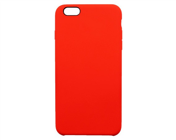 Чехол iPhone 6/6S Plus Silicone красный (тех упак)