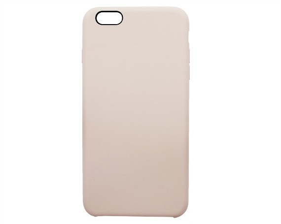 Чехол iPhone 6/6S Plus Silicone светло розовый (тех упак)