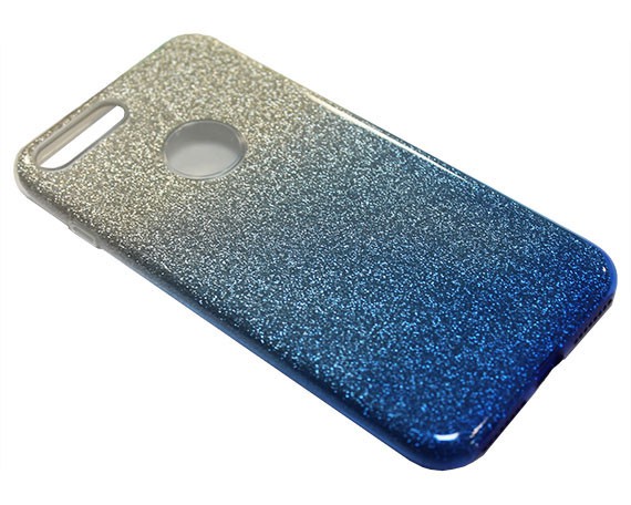 Чехол iPhone 7/8 Plus Shine серебро синий