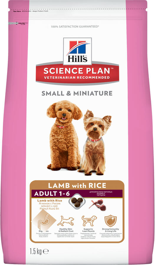 Hill&#039;s SP Canine Adult S&amp;M д/соб декор.пород Ягненок 1,5кг (1/6)