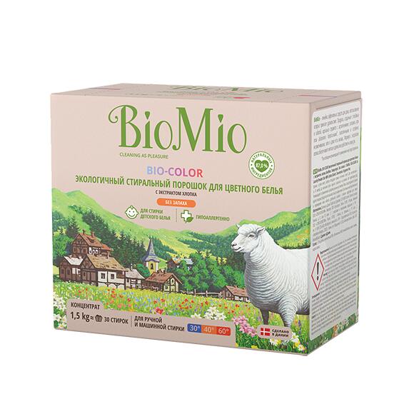 BIO-MIO BIO-COLOR Экологичный стиральный порошок для цветного белья