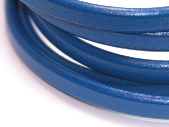 Regaliz™ Шнур для браслета кожаный синий. 18 см
