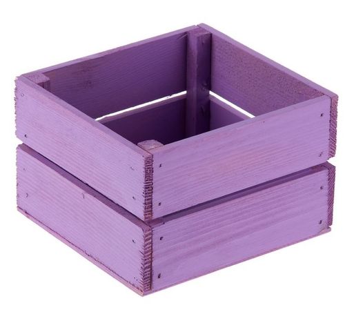 Ящик №5 фиолетовый 11х12х9 см