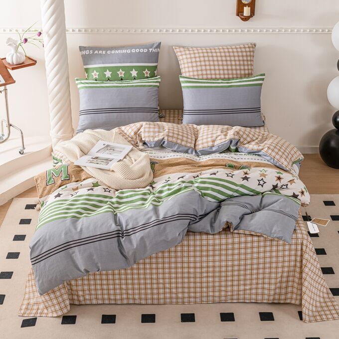 Viva home textile Комплект постельного белья Люкс Сатин 100% хлопок A368
