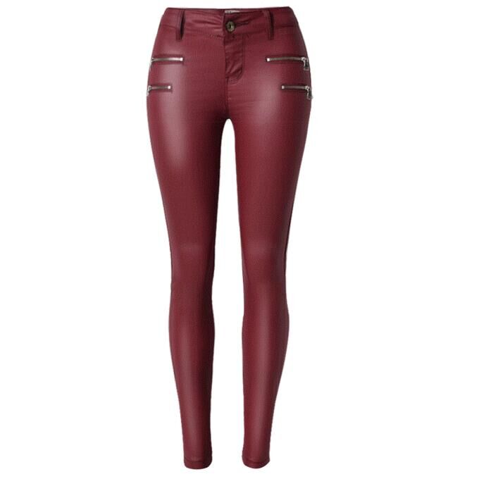 Джинсы skinny женские (винный)