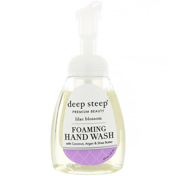 Deep Steep, Средство для мытья рук с аргановым маслом, цвет сирени, 8 жидких унций (273 мл)