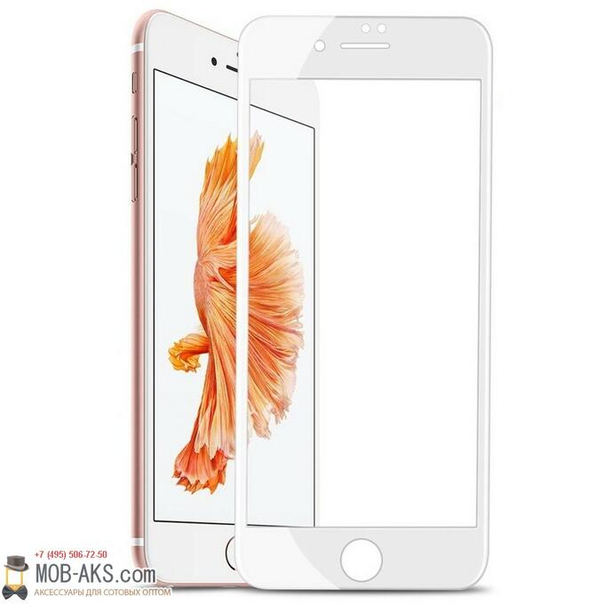 Защитное стекло 6D полноэкранное Apple IPhone 7+ / IPhone 8+ белый
