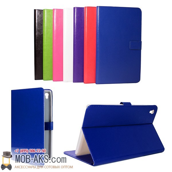 Чехол-книга для планшета на силиконе для  Asus ZenPad Z170С синий оптом