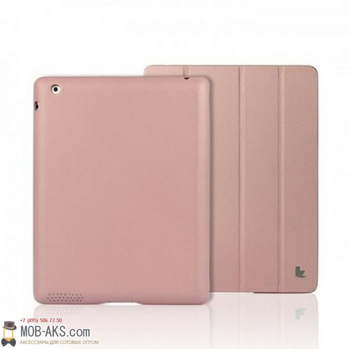 Чехол Lux Case для планшета Apple iPad 2/3/4 бледно розовый оптом