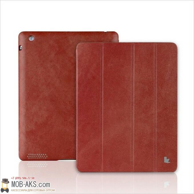 Чехол Lux Case для планшета Apple iPad 2/3/4 красный оптом