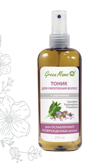 Green Mama Тоник для ослабленных и поврежденных волос