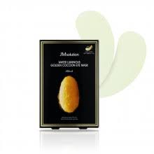 Jmsolution Water Luminous Golden Cocoon Eye Mask Black Лифтинг-патчи для глаз с протеинам шелка1 блистер