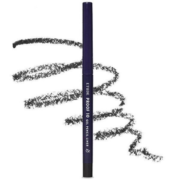 Etude House Гелевая подводка для глаз Etude Proof 10 Gel Pencil Liner #01 Black, 0.3г