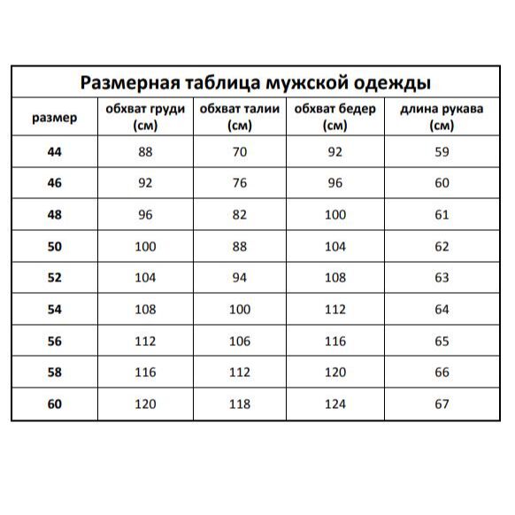 Размерная сетка