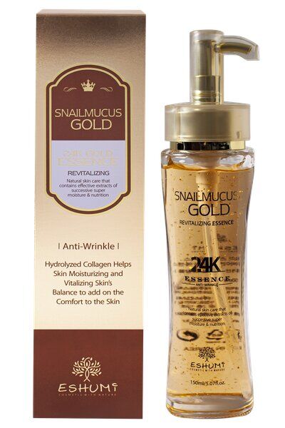 Eshumi Антивозрастная эссенция с уликой и золотом	Eshumi Snail Mucus Gold 24k Essence