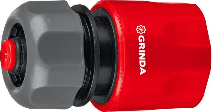 Быстросъемный соединитель с автостопом GRINDA GC-12A, для шланга 1/2″