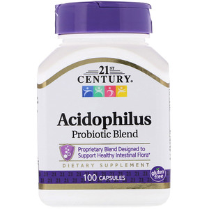 21st Century, Пробиотическая смесь бактерий Acidophilus, 100 кап.