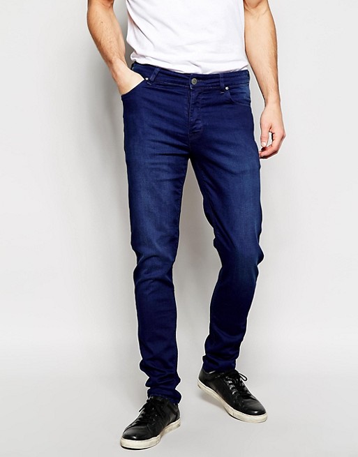 Синие классические джинсы