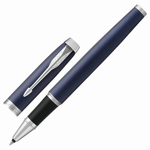 Ручка-роллер подарочная PARKER IM Core Matte Blue CT, темно-