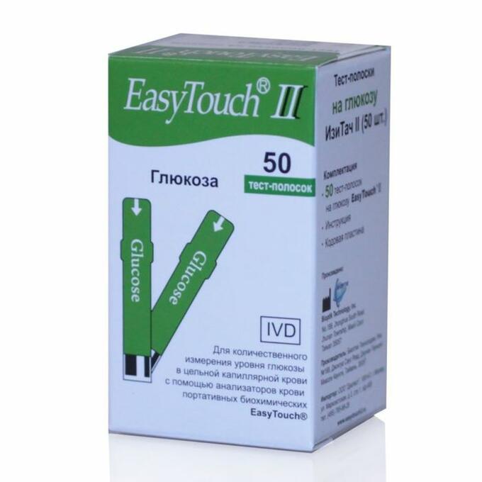 Тест-Полоски Изи Тач (Easy Touch) Глюкоза №50 (Sg-106-25)