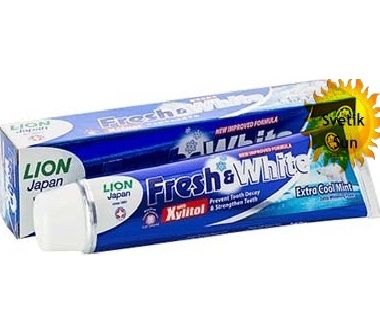 LION &quot;Фреш энд Вайт&quot; Зубная паста  75гр Cool Mint мятная прохлада
