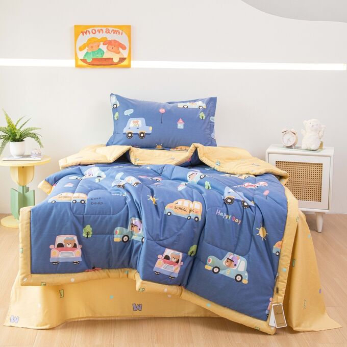 Viva home textile Комплект постельного белья Сатин с Одеялом Young 100% хлопок OBK023