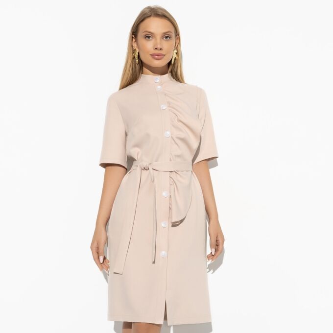 CHARUTTI Платье, Счастье свободы (beige, с поясом)