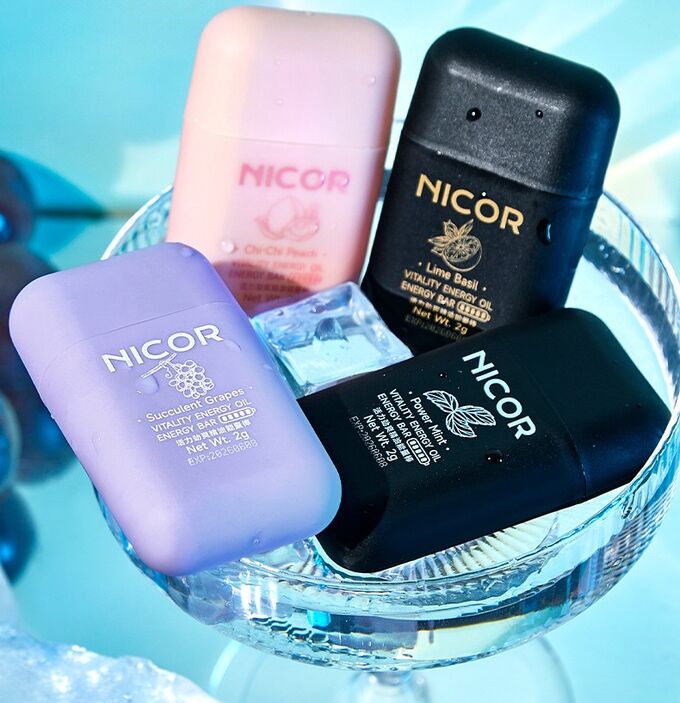 Двойной ингалятор с эфирными маслами Nicor Vitality Energy Oil Bar