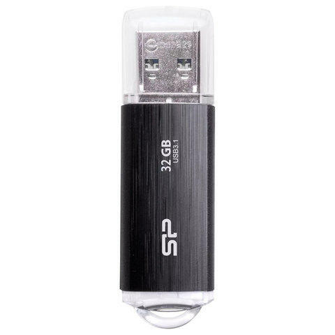 Флэш-диск 32GB SILICON POWER Blaze B02 USB 3.1, черный, SP03