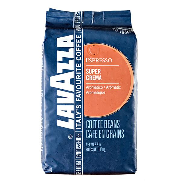 Кофе LAVAZZA SUPER CREMA ESPRESSO 1 кг зерно 1 уп.х 6 шт.