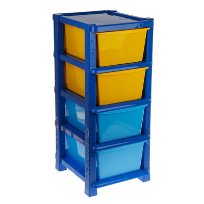 Система модульного хранения №15 цвет синий 4 секции