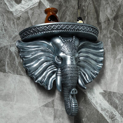 Сувенир &quot;Индийский Слон&quot; консоль состаренное серебро 40*38 см