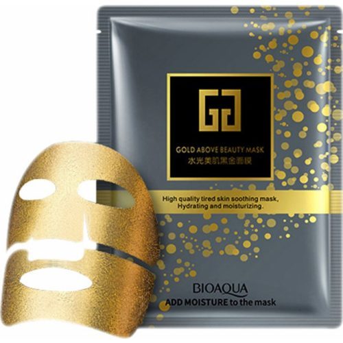 Увлажняющая золотая коллагеновая маска для лица против старения Bioaqua 24 К Gold Above