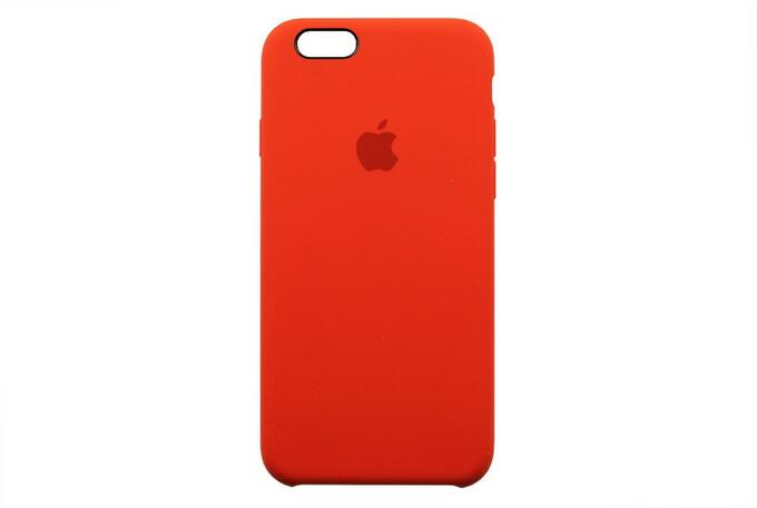 Чехол iPhone 6/6S Silicone Case в упаковке красный