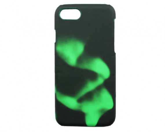 Чехол iPhone 7/8 ТЕРМО черный+зеленый