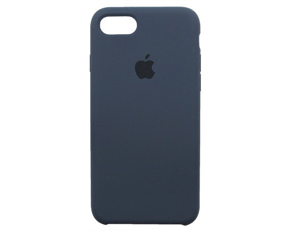 Чехол iPhone 7/8 Silicone Case в упаковке темно-синий