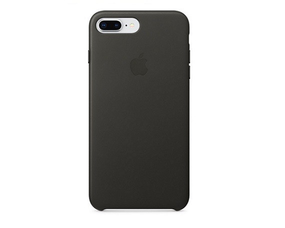 Чехол iPhone 7/8 Leather Case в упаковке темно-серый