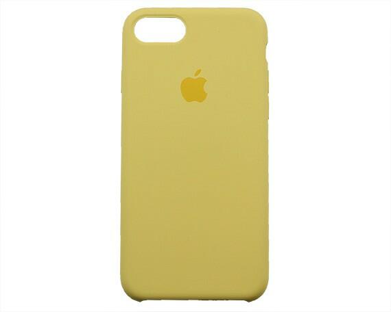 Чехол iPhone 7/8 Silicone Case в упаковке желтый
