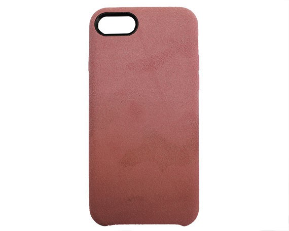 Чехол iPhone 7/8 Suede темно-розовый