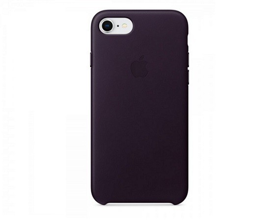 Чехол iPhone 7/8 Plus Leather Case в упаковке фиолетовый