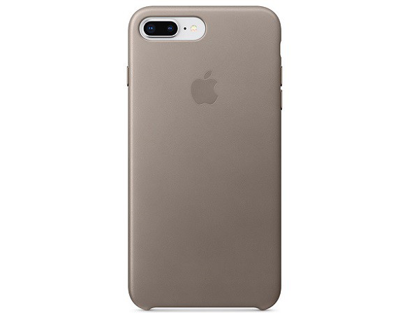 Чехол iPhone 7/8 Plus Leather Case в упаковке серый