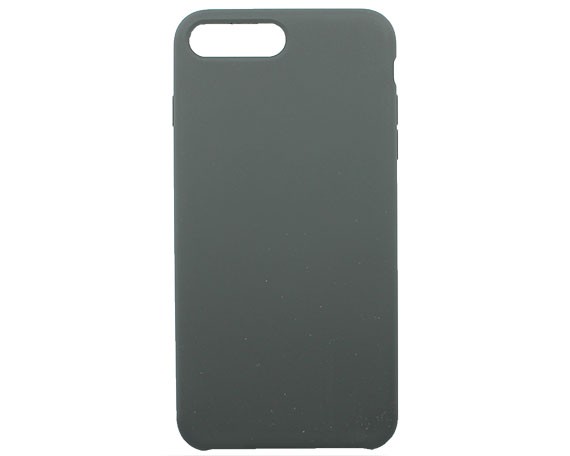 Чехол iPhone 7/8 Plus Silicone черный (тех упак)
