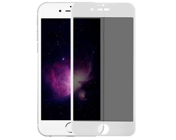 Защитное стекло iPhone 6/6S 5D (тех упак) приватное белое