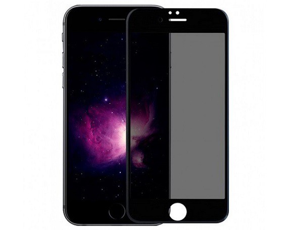 Защитное стекло iPhone 6/6S Plus 5D (тех упак) приватное черное