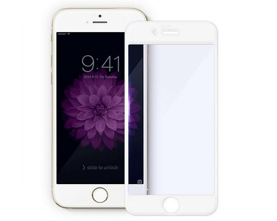 Защитное стекло iPhone 6/6S Plus Anti Blue-Ray (тех упак) белое