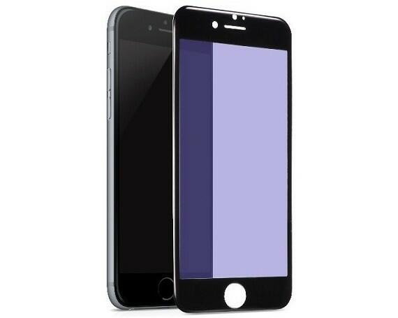 Защитное стекло iPhone 6/6S Plus Anti Blue-Ray (тех упак) черное